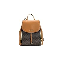 Michael Kors Phoebe Medium Zip Pocket Backpack Brown MK Signature