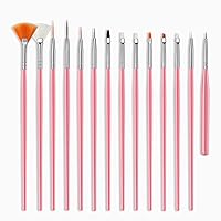 15pcs Nail Art Painting Brush Set UV Gel Nail Polish Pen Brush Acrylic Nail Design Kit DIY Painting Drawing Polish Thin Brush Pen Dot Painting Tools