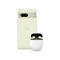 Google Pixel 7 – Unlocked Android 5G Smartphone with wide-angle lens and 24-hour battery – 256GB – Lemongrass + Pixel Buds Pro Wireless Earbuds, Bluetooth Headphones – Lemongrass