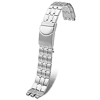 for Swatch Men Steel Watch Metal Strap YVS451 YVS435 YCS443G watchband Accessories 19mm 21mm watchbands (Color : Steel Color, Size : 19mm)