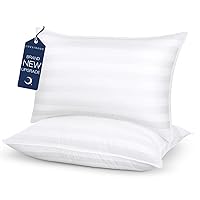 COZSINOOR Queen Size Cooling Bed Pillows for Sleeping: Hotel Quality, Set of 2 - Down Alternative Microfiber Filled for Back, Stomach, Side Sleepers, Breathable, and Skin-Friendly
