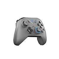 Flydigi Vader 2 Wireless Game Controller, Configurable Multi-Platform Gamepad, Dual Vibration, 6-axis Motion Sensing, DOES NOT SUPPORT IOS 13.4 AND ABOVE (Grey)
