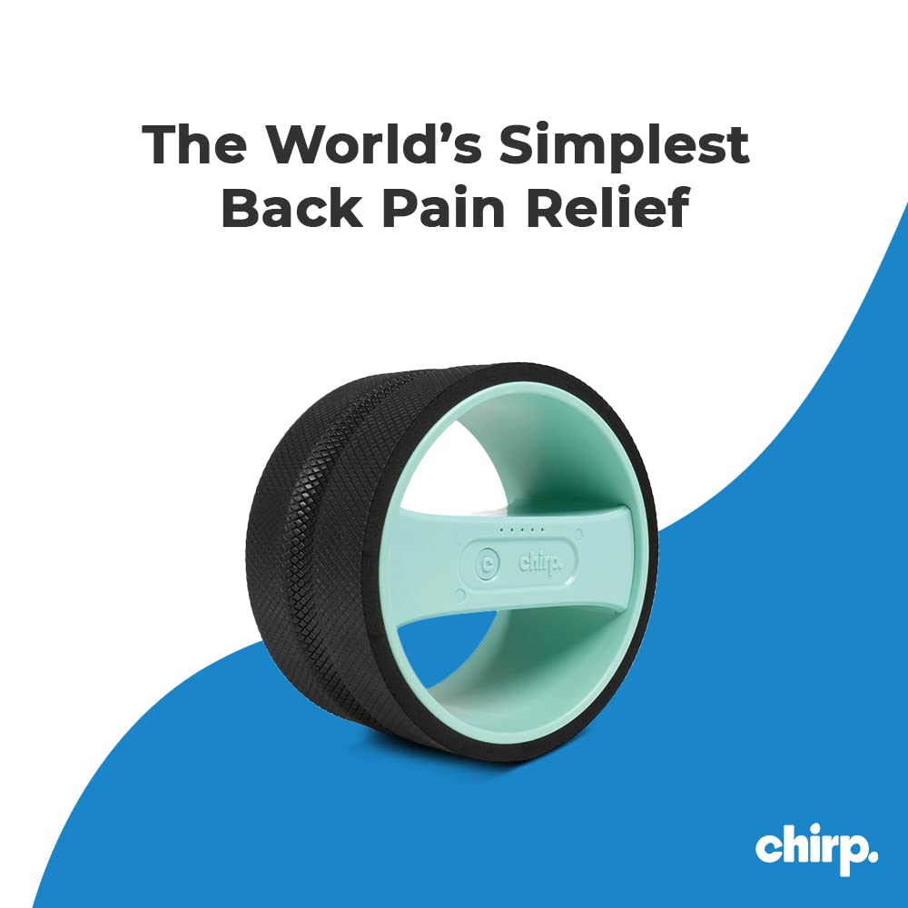 Chirp Wheel Pro, Vibrating Foam Roller for Back Pain Relief, Muscle Therapy, and Deep Tissue Massage - 10 Inch, Mint