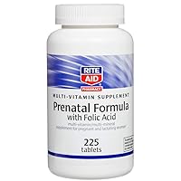 Prenatal Formula with Folic Acid - 225 Count | Multi-Vitamin/Multi-Mineral Supplement for Pregnant and Lactating Women | Prenatal Vitamins with Iron | Post Natal Vitamin with Folic Acid