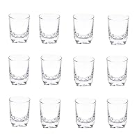 Aderia 326 Shot Glass, Mini, Clear, 2.0 fl oz (60 ml), Excel W Whiskey, Pack of 12, Made in Japan