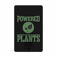 Powered by Plants USB Flash Drive Personalized Credit Bank Card Memory Stick Storage Drive 64G