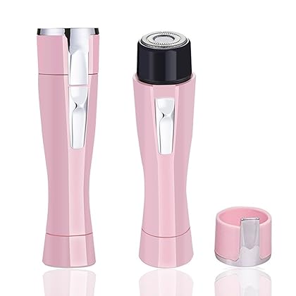 Xubox Women's Hair Remover, Portable Women's Painless Hair Remover, Ladies Electric Hair Shaver Waterproof Facial Hair Removal Epilator Razor for Women Face, Lip, Chin and Cheek, Pink