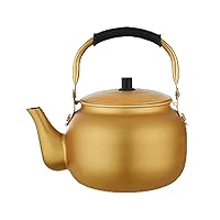 Tea pot Yellow Aluminum Teapot Home Gas Boiling Kettle Beauty Health Tea Infuser Rice Jug Warm Wine Pot
