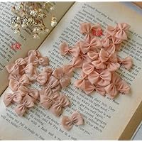 SELCRAFT 100 Pieces/lot 2cm Width CuteLace Ribbon Bow Applique DIY Baby Hair Clothing Accessories Crafts Materials Style 737