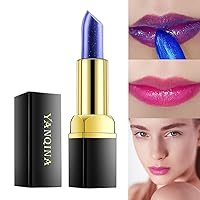 Lipstick for Women, Magic Temperature Changing Colors (Blue Changed into Pink) Lip Stain Gloss Moisturizing And Long Lasting Waterproof Lip Balm Makeup, 0.12 Ounce
