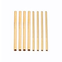 Set of 8 Reusable Bamboo Straws Variety Pack - 8 Inch - Perfect for Milkshake, Milk Teas, Juice, Smoothies - 100% Natural, Hand Carved by Artisans, Eco-Friendly & Sustainable