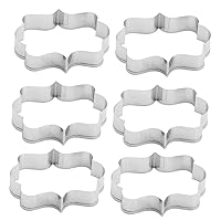 BESTOYARD 6pcs Cake Puck Mold Baking Tools Candy Mold Bakery Tools Chocolate Molds Cookies Mold Decorative Cookie Cutters Fondant Biscuits Lace Cookie Cutters Fudge Stainless Steel