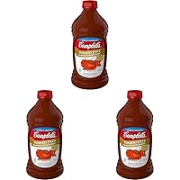 Campbell's Tomato Juice, 100% Tomato Juice, 64 oz Bottle (Pack of 3)