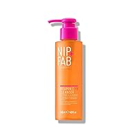 Nip + Fab Vitamin C Fix Gel Cleanser Brightening Hydrating Facial Cleansing Face Wash for Skin Toning, 4.9 Fl Oz