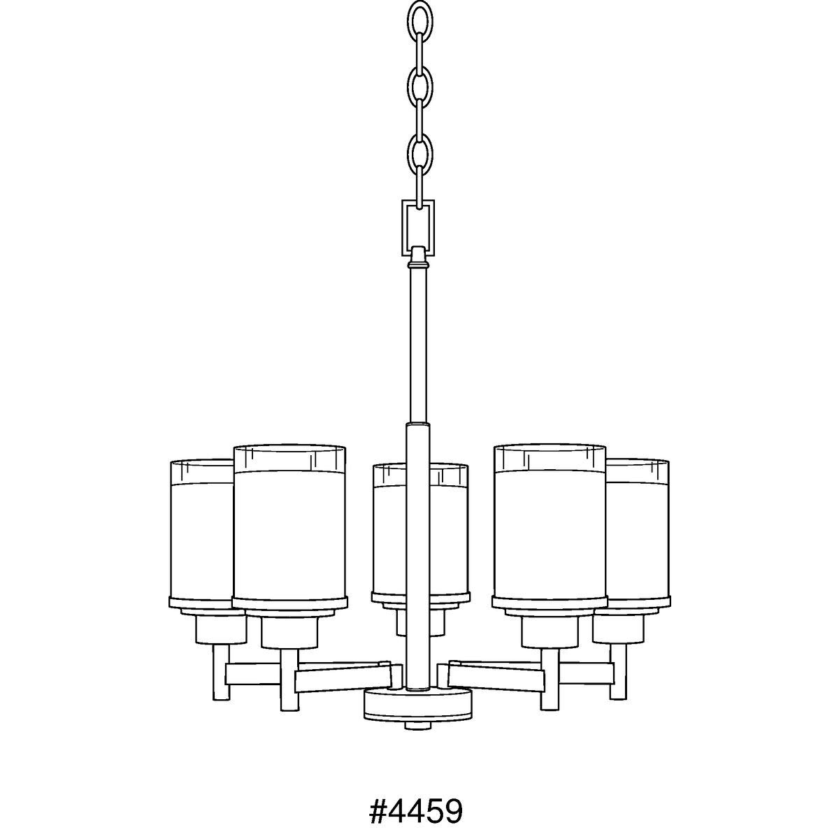 Progress Lighting P4459-09 Alexa Chandeliers, 20-Inch Diameter x 19-13/16-Inch Height, Nickel