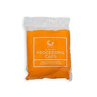 Processing Caps, Disposable Dye and Chemical Treatment, Convenient Professional Pack Sizes, For Perms, Conditioners and Color, Bouffant Style Caps with Elastic Trim, Clear, 30 Caps Per Pack