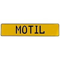 726096 Mancave Wall Art (Motil Yellow Stamped Aluminum Street Sign), 1 Pack