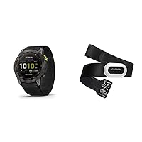 Garmin Enduro™ 2 – Ultraperformance Watch, Long-Lasting GPS Battery Life, Solar Charging, Preloaded Maps & HRM-Pro Plus, Premium Chest Strap Heart Rate Monitor, Captures Running Dynamics