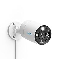 12MP PoE IP Camera Outdoor, Bullet Surveillance Cameras for Home Security, Smart Human/Vehicle/Pet Detection, 700lm Color Night Vision, Two Way Talk, Up to 256GB microSD Card, RLC-1212A