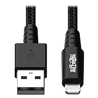 Tripp Lite Heavy Duty Lightning to USB Sync/Charge iPad iPhone Apple 6ft (M100-006-GY-MAX)