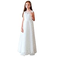 Lace Flower Girl Wedding Dress Gorgeous Princess Gown