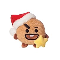 AURORA, 61494, BT21 Official Merchandise SHOOKY Winter, Soft Toy, Brown and red