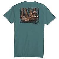 Outdoors Duck Hunt Timber Dog Dedicated to The Pursuit Comfortable and Stylish Unisex T-Shirt Short Sleeve Tee-3XL Green