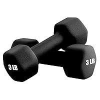 Portzon Weights Dumbbells 10 Colors Options Compatible with Set of 2 Dumbbells Set,1-15 LB, Neoprene, Anti-Slip, Anti-roll, Hex Shape