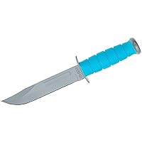 KA-BAR 1313SF Ussf Space-Bar Knife Blue Kraton G Handle, Gray Hard Sheath, Straight Edge