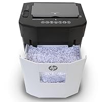 HP - Paper Shredder Micro Cut, 80-Sheet Auto Feed, Shreds Credit Cards & Staples, Heavy Duty Paper Shredder for Home Use with 3.8 Gallon Basket