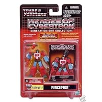 transformers heroes of cybertron PERCEPTOR pvc figure with trading card