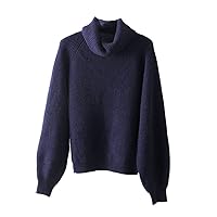 Autumn Winter Oversize Thick Sweater Pullovers Women Loose Cashmere Turtleneck Big Size Sweater Pullover