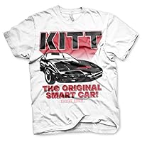 Knight Rider Officially Licensed KITT The Original Smart Car Mens T-Shirt Big & Tall Mens T-Shirt (White)