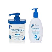 Vanicream Moisturizing Skin Cream, 16 Oz & Vanicream Gentle Facial Cleanser, 8 Oz
