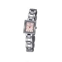 Womens Analogue Quartz Watch with Stainless Steel Strap TF3356B11M, Metallic Silver, Fashion