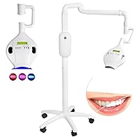 Global Teeth Whitening Bleaching Lamp Beauty Accelerator Bleaching System Floor Stand Instrument LCD Screen with 8PCS Lights Color Red/Blue/Purple