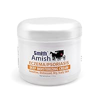 Eczema-Psoriasis deep Moisturizing Cream for Sensitive, Distressed, Dry, Scaly Skin, with Colloidal Oatmeal and Vitamin B5. 4 oz jar.