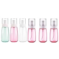 Cosywell Fine Mist Spray Bottle TSA Approved 3.4oz/ 100ml Empty Cosmetic Refillable Travel Containers 2oz 60ml Plastic Hair Spray Bottle Sprayer for Perfume Skincare Makeup Lotion