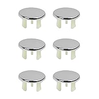 6pcs Round Basin Overflow Trim Sink Hole Cap Drain Cap Cover Insert in Hole Simple Installation for Bathtub Kitchen Sink Sink Hole Replacement Drain Cap Bathtub Hole Kitchen Sink Accessory Plastic