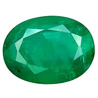 3.73 ct Oval (11 x 8 mm) 100% Natural (Un-Heated) Colombia Emerald Loose Gemstone