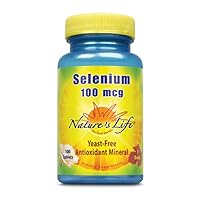 Selenium 100 mcg | No Yeast, Antioxidant Mineral Dietary Supplement | 100ct
