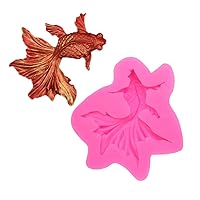 Goldfish Realistic Shaped Koi Carp Fish Silicone Molds for DIY Fondant Candy Making Chocolate Mold Desserts Ice Cube Gum Clay Biscuit Plaster Resin Cupcake Topper Cake Decor Moulds