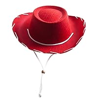 Children's Red Felt Cowboy Hat