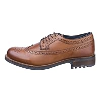 Men's Mens Poplar Lace Up Brogue Shoes 9 UK Tan
