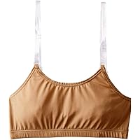 Girls and Women Dance Ballet Bra with Clear Detachable Straps Unpadded & Seamless