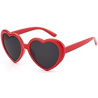 Heart Sunglasses for Women Men Oversized Trendy Love Shaped Sunglasses Retro Lovely Fashion Cute Sun Glasses