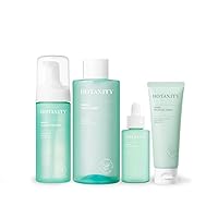 Oily Skin Care Complete Set with Cleanser, Toner, Serum and Water Gel Cream, Perfect for pore and sebum control