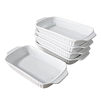 Minton Castle Enterprise Commercial Set with Handles for Easy Removal from the Oven Range with 8.7 inches (22 cm) Ears, Au Gratin Dish, Set of 5