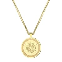 Chengxun Aphrodite'S Flower Amulet Symbol Of Love And Beautiful Greek Myth Stainless Steel Necklace For Men And Women