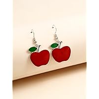 Earrings for Women- Apple Drop Earrings Birthday Valentine's Day